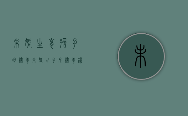 未婚生育孩子的抚养（未婚生子女抚养权问题）