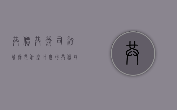 共债共签司法解释是什么？（什么叫共债共签）