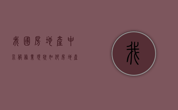我国房地产中介服务业现状如何（房地产中介现状与未来）