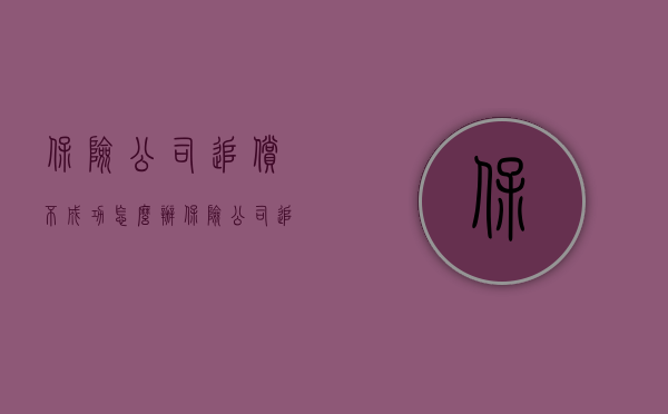 保险公司追偿不成功怎么办（保险公司追偿后无力偿还怎么办）