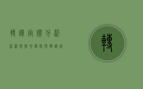转让定价分析流程包括六个阶段（转让定价分析方法）