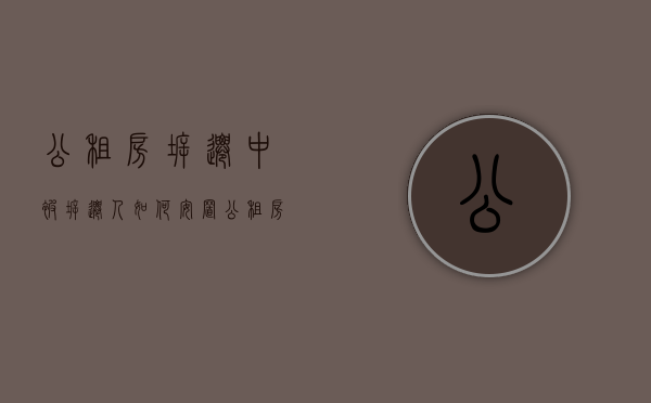 公租房拆迁中,被拆迁人如何安置（公租房遇到拆迁怎么补偿的）