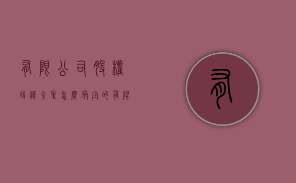 有限公司股权转让金是怎么确定的（有限公司股权转让手续）