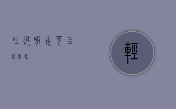 轻微贩毒可以缓刑吗