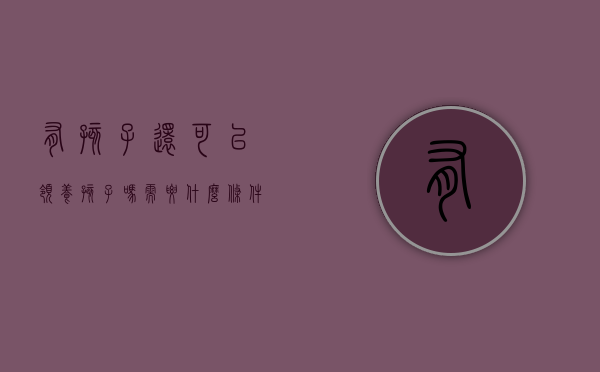 有孩子还可以领养孩子吗?需要什么条件（如果有孩子可以领养孩子吗）