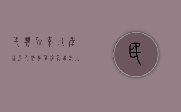 民典法案小产权房（民法典有没有针对小产权房子侵权）