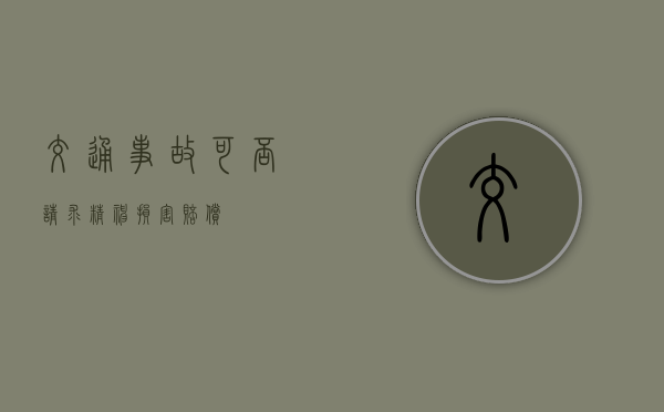 交通事故可否请求精神损害赔偿