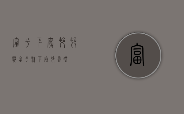 富平下庙村村霸（富平县下庙村黑暗）