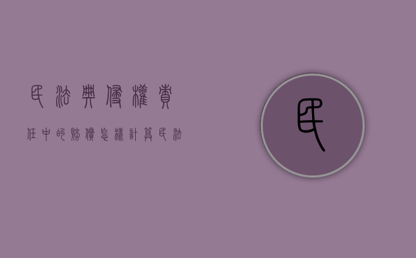 民法典侵权责任中的赔偿怎样计算（民法典侵权损害赔偿的解释）