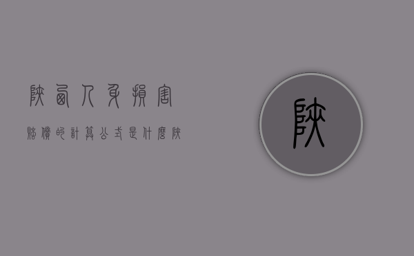陕西人身损害赔偿的计算公式是什么（陕西省人身损害赔偿标准城乡的通知）