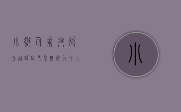 小微企业技术合同认定是怎么进行的（小微企业合规指引）