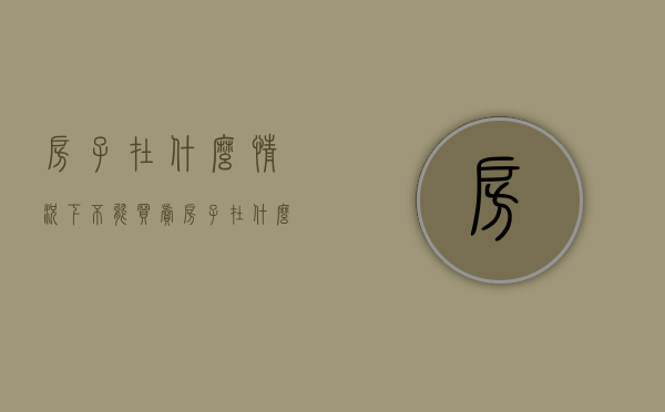 房子在什么情况下不能买卖（房子在什么情况下法院不支持拍卖）