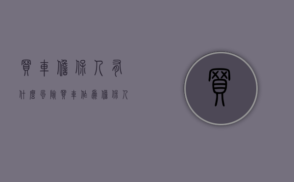 买车担保人有什么风险（买车作为担保人我需要承担什么风险）