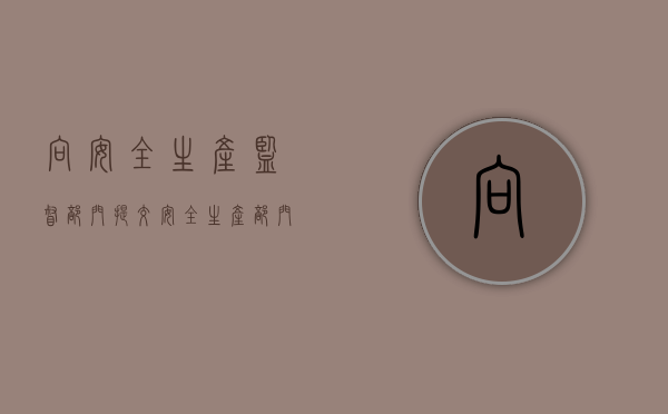 向安全生产监督部门提交（安全生产部门受理的举报事项）