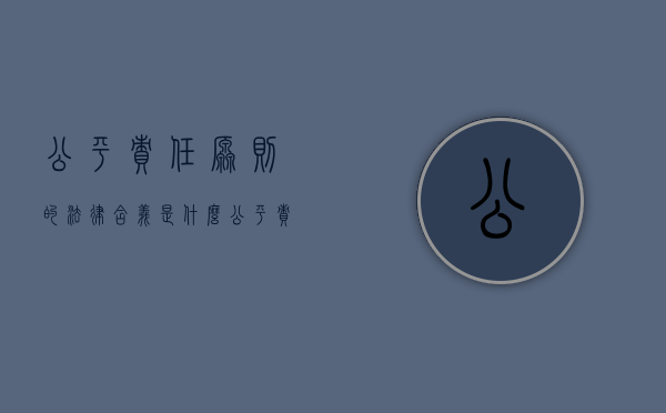 公平责任原则的法律含义是什么（公平责任原则的责任承担）