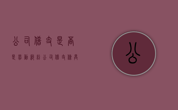 公司借支是否是劳动纠纷（公司借支条具有法律效应嘛）