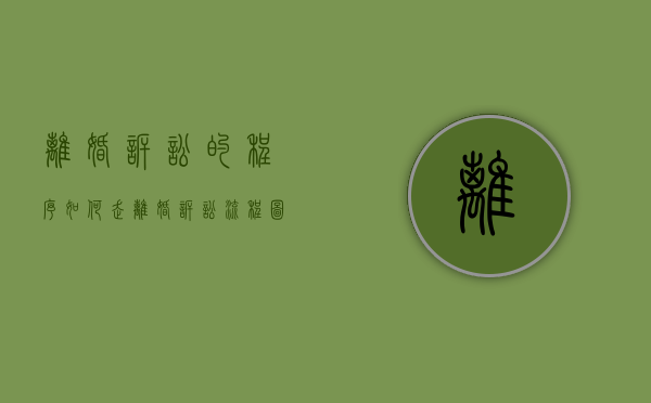 离婚诉讼的程序如何走（离婚诉讼流程图）