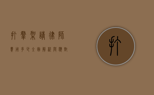 打群架请律师费用多少？全面解析与应对策略