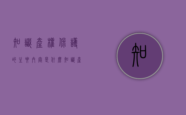 知识产权保护的主要内容是什么（知识产权保护概述）