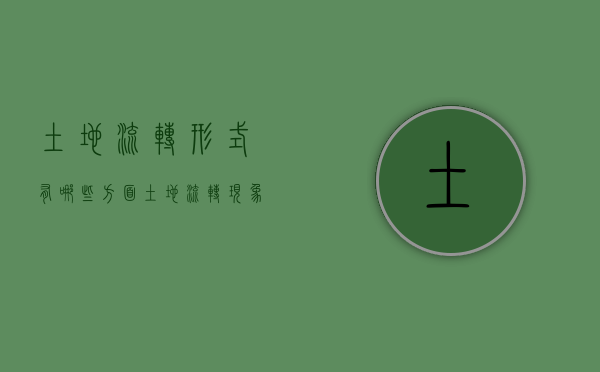 土地流转形式有哪些方面（土地流转现象）