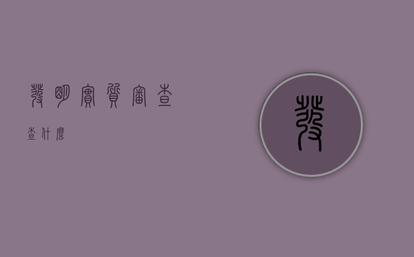 发明实质审查查什么