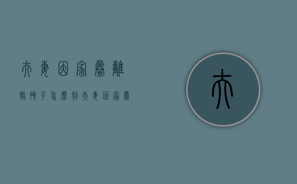 夫妻因家暴离婚孩子怎么判（夫妻因家暴离婚财产怎么分）