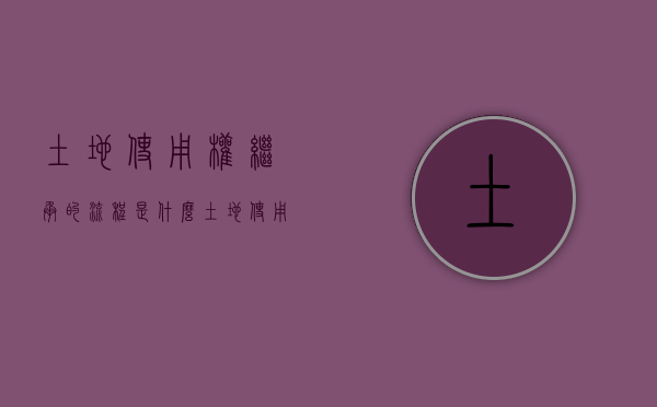 土地使用权继承的流程是什么？（土地使用权继承规定）