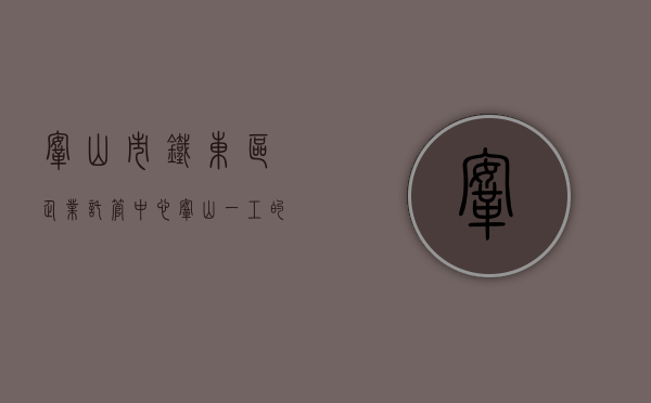 鞍山市铁东区企业托管中心（鞍山一工的企业托管案例(1)）