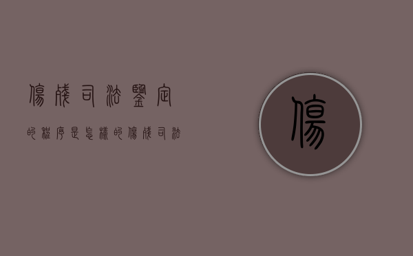 伤残司法鉴定的程序是怎样的？（伤残司法鉴定程序）