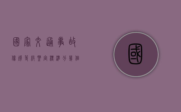 国家交通事故伤残等级鉴定标准分几个等级？（国家交通部举报投诉电话）