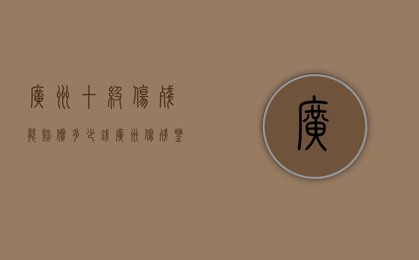 广州十级伤残能赔偿多少钱（广州伤残鉴定十级赔偿标准2020）