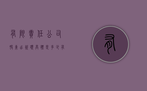 有限责任公司股东出资额具体是多少（有限责任公司的出资相关规定）
