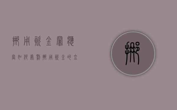 挪用资金罪应当如何处罚（挪用资金的立案条件）