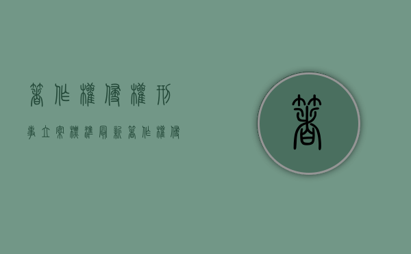 著作权侵权刑事立案标准最新（著作权侵权刑事立案标准规定）