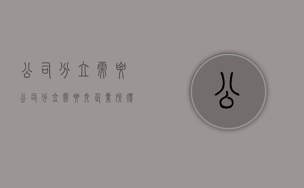 公司分立需要（公司分立需要交企业所得税吗）