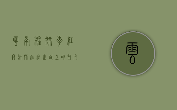 云南权锦李红冉律师，法治之路上的坚守与担当