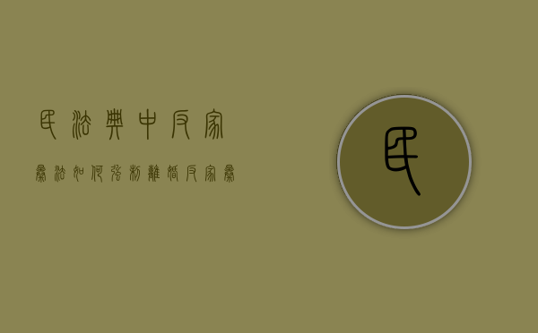 民法典中反家暴法如何强制离婚（反家暴力法）