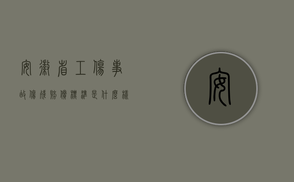 安徽省工伤事故伤残赔偿标准是什么样的（安徽省工伤事故伤残赔偿标准是什么）