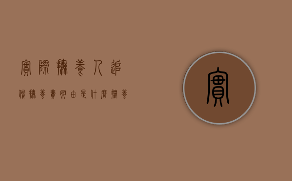 实际抚养人追偿抚养费案由是什么（抚养费追偿权的法律依据）