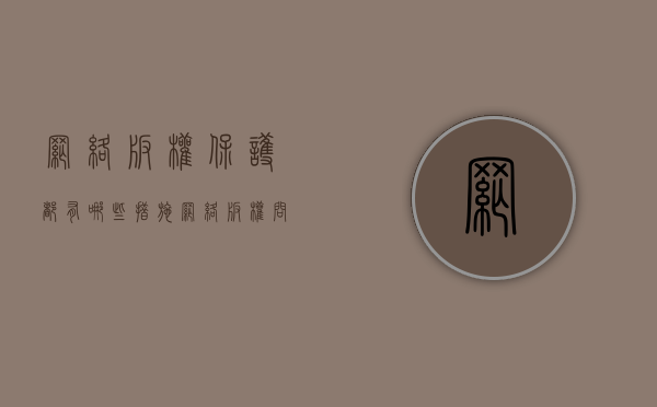 网络版权保护都有哪些措施（网络版权问题如何解决）