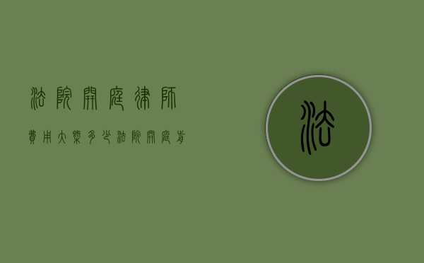 法院开庭律师费用大概多少？（法院开庭前律师需要准备什么手续）
