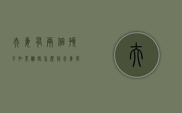 夫妻有两个孩子如果离婚怎么判（夫妻有两个孩子如果离婚怎么判决）