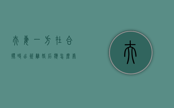 夫妻一方在合伙时出资离婚后应怎么处理（夫妻合伙开公司其中一方将钱转走）