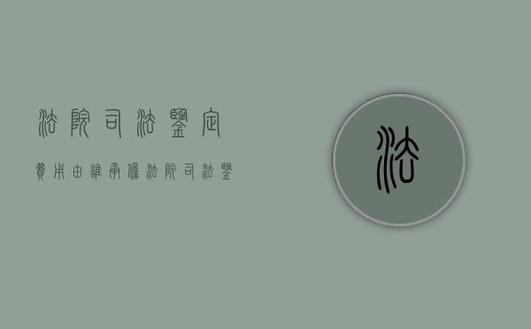 法院司法鉴定费用由谁承担（法院司法鉴定流程图）