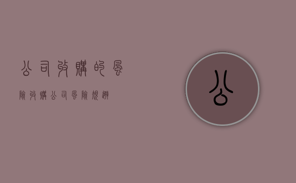 公司收购的风险（收购公司风险规避）