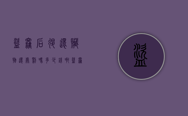 盗窃后退还赃物还处罚吗多少钱啊（盗窃退还怎么判刑案例）