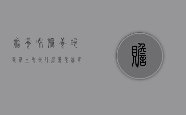 赡养和抚养的区别主要是什么意思（赡养和抚养的区别主要是什么呢）