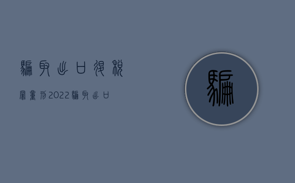骗取出口退税罪 量刑（2022骗取出口退税罪的判刑标准是怎样的）