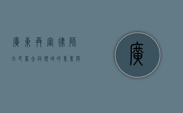 广东再审律师在民商合同领域的专业与价值