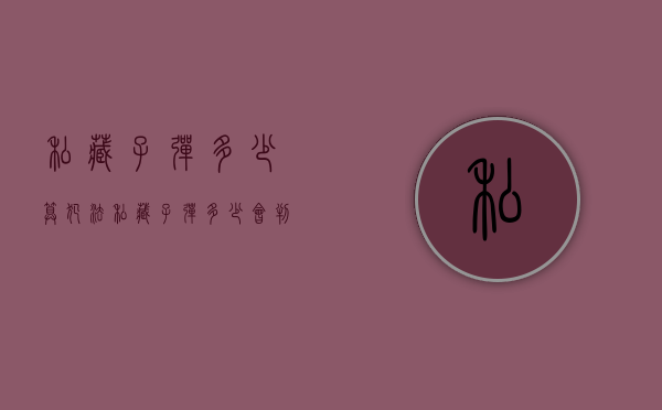 私藏子弹多少算犯法（私藏子弹多少会判刑）